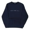 Vintage New York City Unbranded Sweatshirt - Medium Navy Cotton Blend