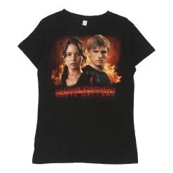 Front Page 27 Vintage Hunger Games Unbranded T-Shirt - XL Black Cotton