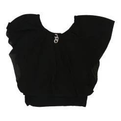 Vintage Unbranded Top - Small Black Viscose