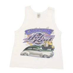 Vintage Goodguys 2003 Unbranded Vest - Large White Cotton