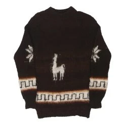 Vintage Unbranded Jumper - Medium Brown Mohair