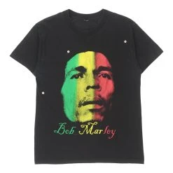 Vintage Bob Marley Unbranded T-Shirt - Medium Black Cotton -Vintage Shop Debbie mixed men 06.03.23131