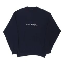 Vintage Las Vegas Unbranded Sweatshirt - 2XL Blue Cotton