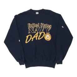Vintage US Navy Unbranded Sweatshirt - Large Blue Cotton -Vintage Shop Debbie mixed mens tops 24.02.23174