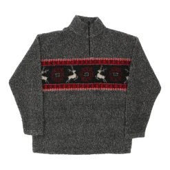 Vintage Unbranded Fleece - Small Grey Polyester