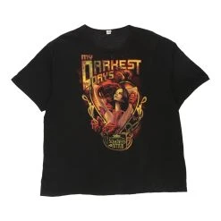 Front Page 6 Pre-Loved My Darkest Days Tour 2012 Unbranded T-Shirt - XL Black Cotton