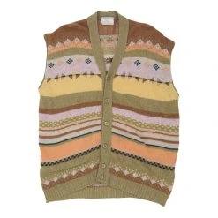 Vintage Unbranded Sweater Vest - 2XL Multicoloured Cotton