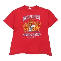 Vintage Oktoberfest 2005 Unbranded T-Shirt - XL Red Cotton