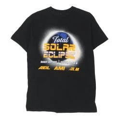 Pre-Loved Total Solar Eclipse Unbranded T-Shirt - Medium Black Cotton