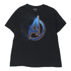 Vintage The Avengers Unbranded T-Shirt - Large Black Cotton