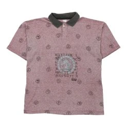 Vintage Unbranded Polo Shirt - Medium Red Cotton