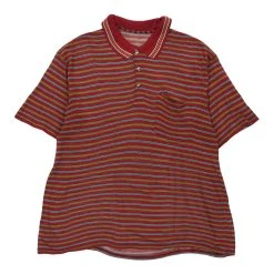 Front Page 14 Vintage Unbranded Polo Shirt - Large Red Cotton