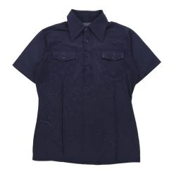 Vintage Unbranded Polo Shirt - Small Blue Cotton