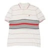 Vintage Unbranded Polo Shirt - Large White Cotton