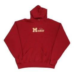 Vintage Mooney Unbranded Hoodie - 2XL Red Cotton