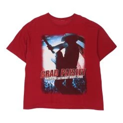 Vintage Brad Paisley Tour 2010 Unbranded T-Shirt - 2XL Red Cotton