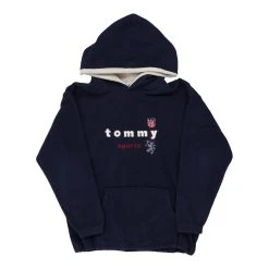 Vintage Tommy Sports Unbranded Fleece - Medium Blue Polyester