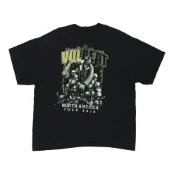 Vintage Volbeat North America Tour 2016 Unbranded T-Shirt - 2XL Black Cotton