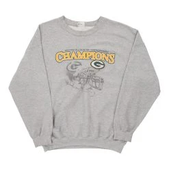 Vintage Green Bay Packers 2003 Unbranded Sweatshirt - 2XL Grey Cotton