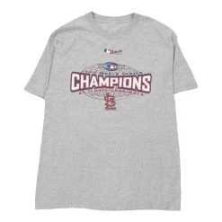 Vintage St. Louis Cardinals 2006 Unbranded T-Shirt - XL Grey Cotton