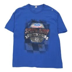 Vintage Unbranded T-Shirt - 2XL Blue Cotton -Vintage Shop Georgie Mens sport and shirt mix 07.03.23478