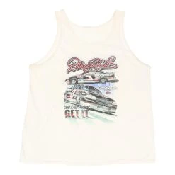 Vintage Dale Earnhardt #3 Unbranded Vest - Large White Cotton