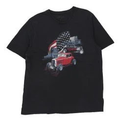 Vintage Unbranded T-Shirt - XL Black Cotton