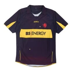 Vintage Unbranded Football Shirt - Large Blue Polyester -Vintage Shop LOZLO FOOTY516