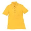 Vintage Unbranded Polo Shirt - Small Yellow Cotton