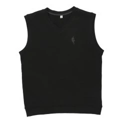 Front Page 38 Vintage Unbranded Sweater Vest - XL Black Cotton