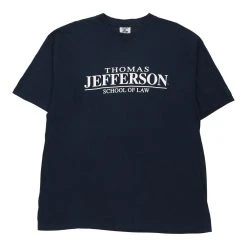 Vintage Thomas Jefferson Unbranded T-Shirt - XL Navy Cotton