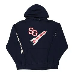 Vintage SG Rockets Unbranded Hoodie - Large Navy Cotton