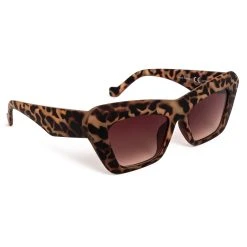 Unbranded Retro Chunky Cat-Eye Sunglasses In Matte Tortoiseshell