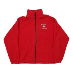 Vintage Ozark Baseball Unbranded Fleece - Medium Red Polyester
