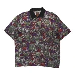 Vintage Unbranded Polo Shirt - XL Multicoloured Cotton