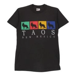Vintage Taos, New Mexico Unbranded T-Shirt - Medium Black Cotton