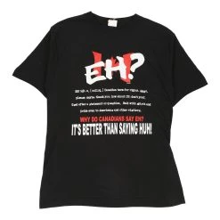 Vintage Unbranded T-Shirt - Large Black Cotton