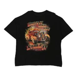 Vintage Unbranded T-Shirt - XL Black Cotton