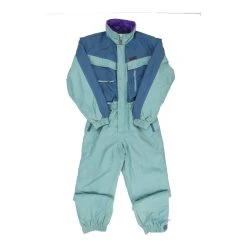 Vintage Unbranded All-In-One Ski Suit - 2XL Green Polyester