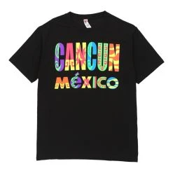 Vintage Cancun Mexico Unbranded T-Shirt - Medium Black Cotton
