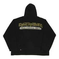 Vintage Iron Maiden Unbranded Hoodie - 2XL Black Cotton Blend -Vintage Shop ella mens hoodies 06.02.23344