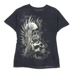 Vintage Unbranded T-Shirt - Large Black Cotton