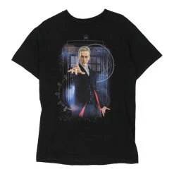 Vintage Doctor Who Unbranded T-Shirt - Medium Black Cotton