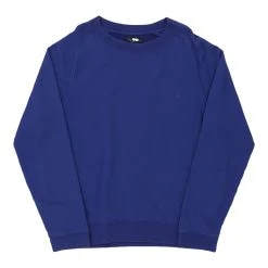 Vintage Unbranded Sweatshirt - XL Blue Cotton