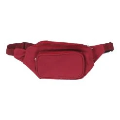 Vintage Unbranded Bumbag - No Size Red Cotton